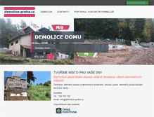 Tablet Screenshot of demolice-praha.cz